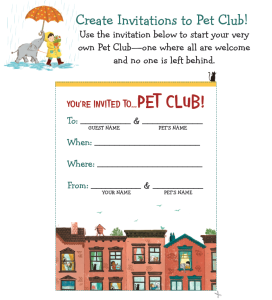 Pet Club Invitation